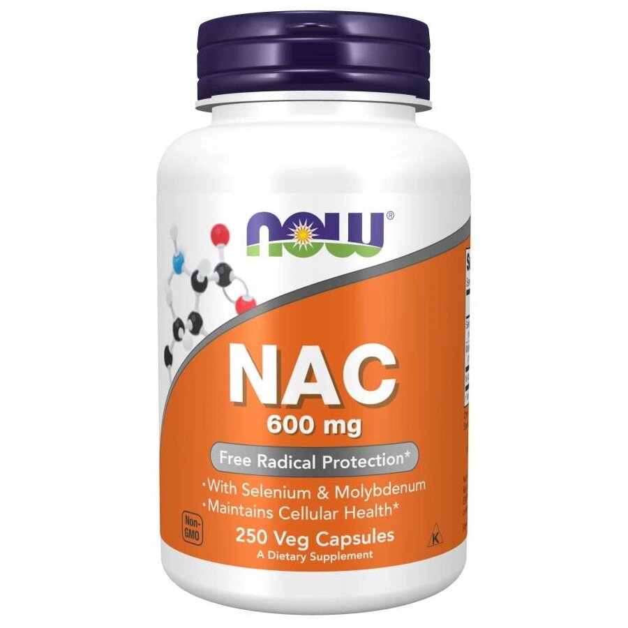 Амінокислота NOW NAC 600 mg, 250 капсул від компанії Shock km ua - фото 1