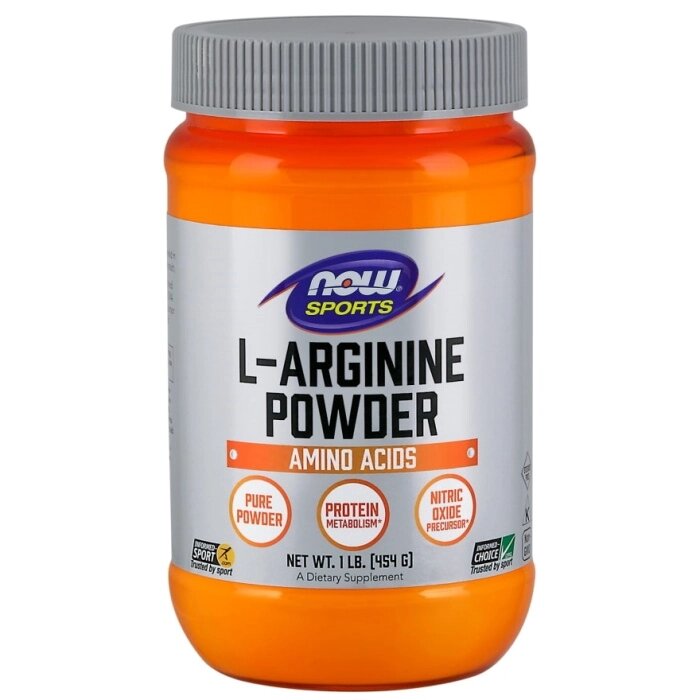 Амінокислота NOW Sports L-Arginine Powder, 454 грам від компанії Shock km ua - фото 1