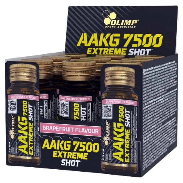 Амінокислота Olimp AAKG 7500 Extreme Shot, 9x25 мл Грейпфрут від компанії Shock km ua - фото 1