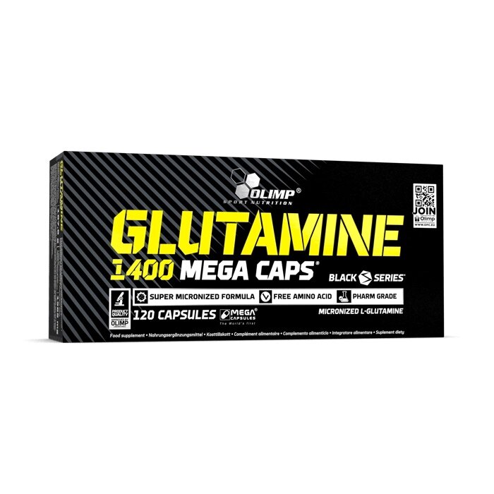 Амінокислота Olimp Glutamine 1400 Mega Caps, 120 капсул від компанії Shock km ua - фото 1