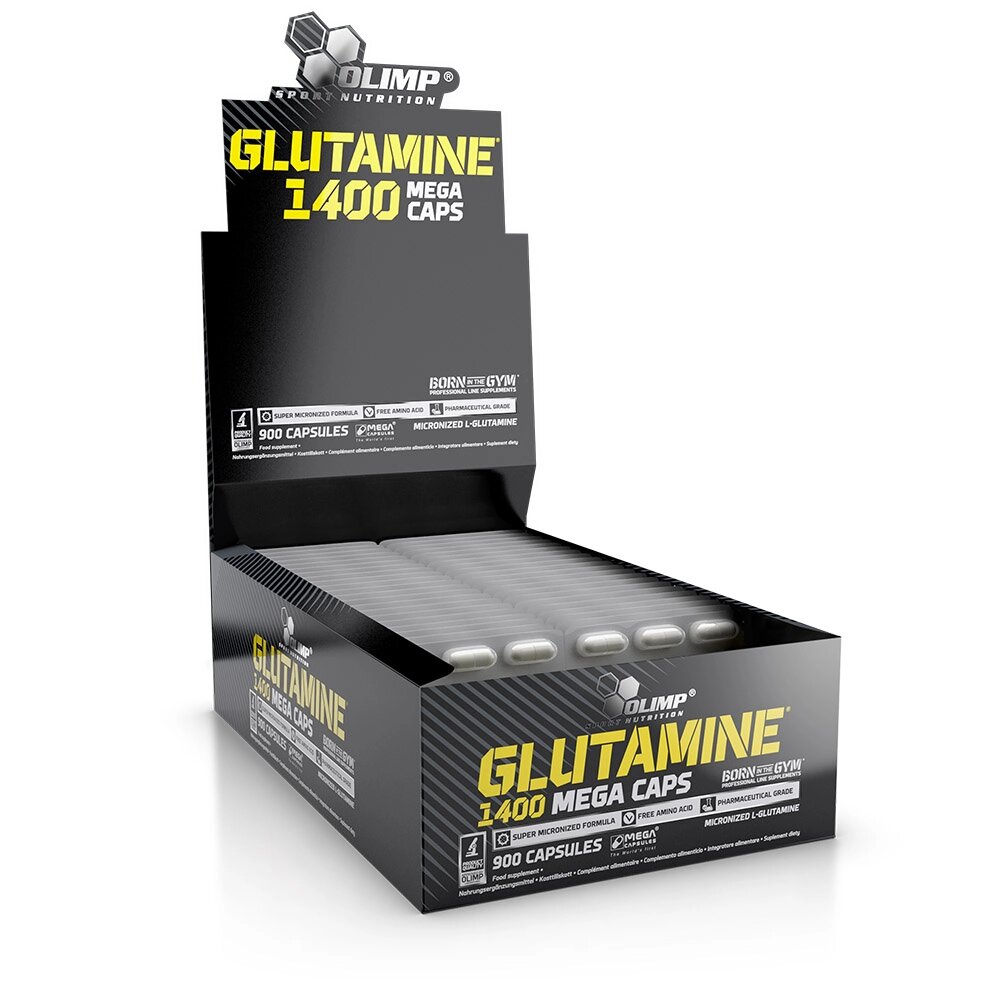 Амінокислота Olimp Glutamine 1400 Mega Caps, 900 капсул від компанії Shock km ua - фото 1