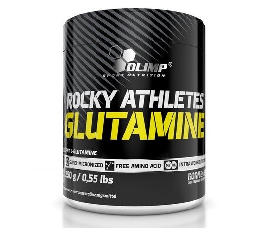 Амінокислота Olimp Rocky Athletes Glutamine, 250 грам від компанії Shock km ua - фото 1
