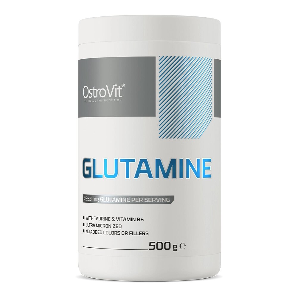 Амінокислота OstroVit Glutamine, 500 грам Апельсин від компанії Shock km ua - фото 1