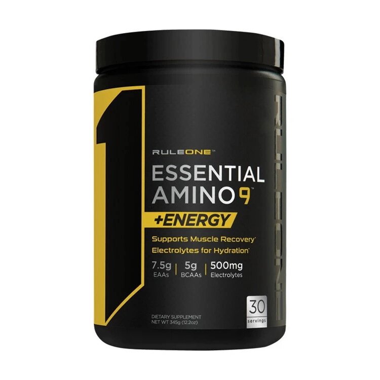 Амінокислота Rule 1 Essential Amino 9 + Energy, 30 порцій Полунична маргарита (345 грам) від компанії Shock km ua - фото 1