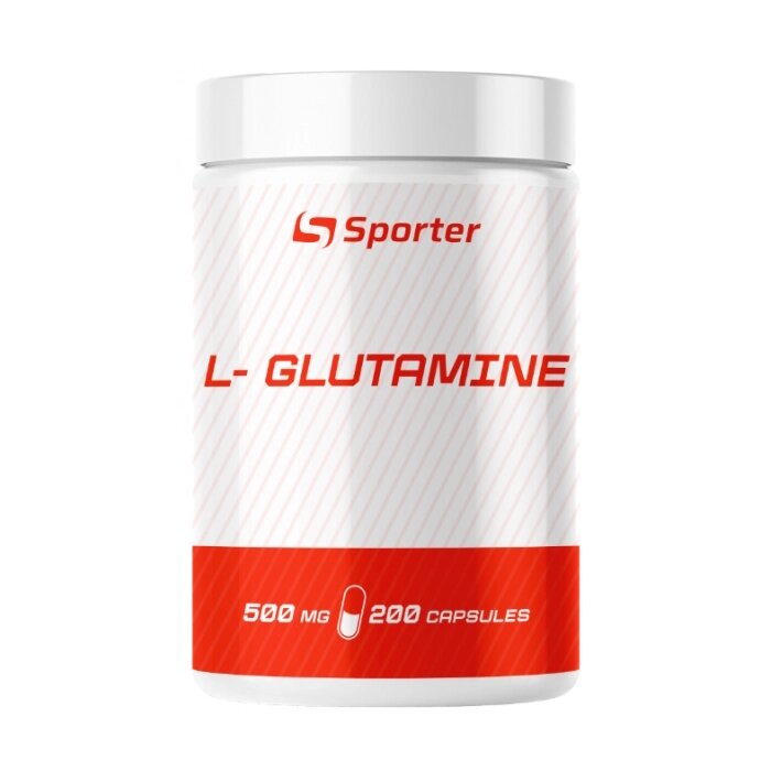 Амінокислота Sporter L-Glutamine 500 mg, 200 капсул від компанії Shock km ua - фото 1