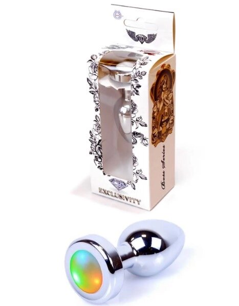Анальний затор Boss Series - Jewellery PLUG Disco Flashlight S від компанії Shock km ua - фото 1