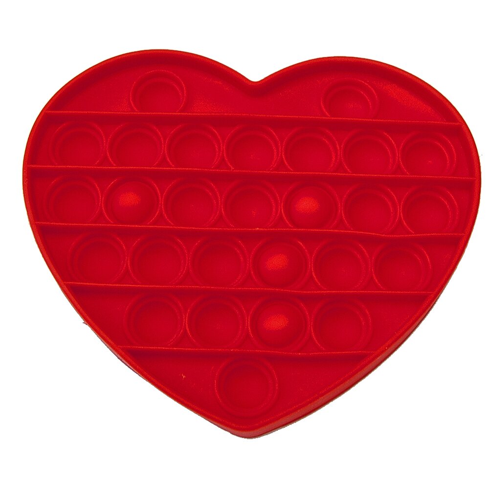 Антистрес іграшка Pop It Серце червоне від компанії Shock km ua - фото 1