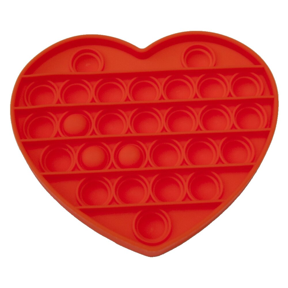 Антистрес іграшка Pop It Серце (помаранчева) від компанії Shock km ua - фото 1