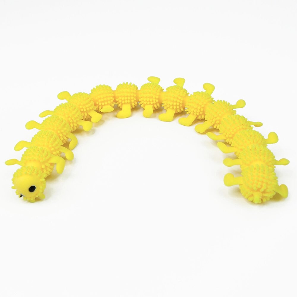 Антистрес іграшка Сороконіжка (жовта) від компанії Shock km ua - фото 1