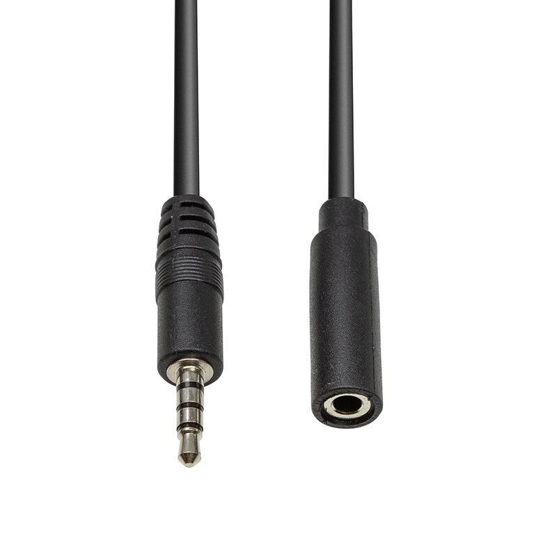 Аудіо кабель мультимедійний PowerPlant 3.5 мм (M) - 3.5 мм (F) 4С, 1 м від компанії Shock km ua - фото 1