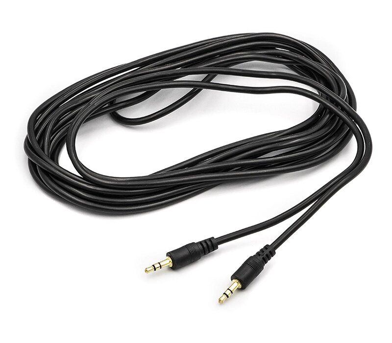 Аудіо кабель PowerPlant 3.5 мм M-M, 5м від компанії Shock km ua - фото 1