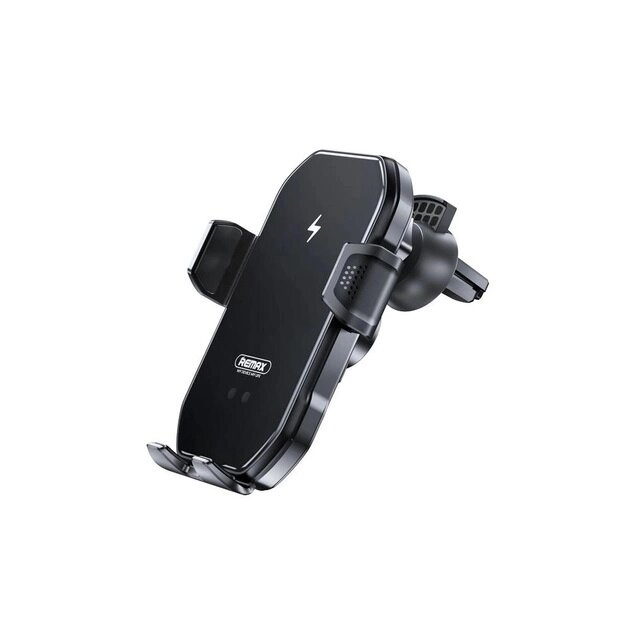 Автомобільний тримач для телефону з бездротовою зарядкою Remax Tinsm RM-C61-black від компанії Shock km ua - фото 1