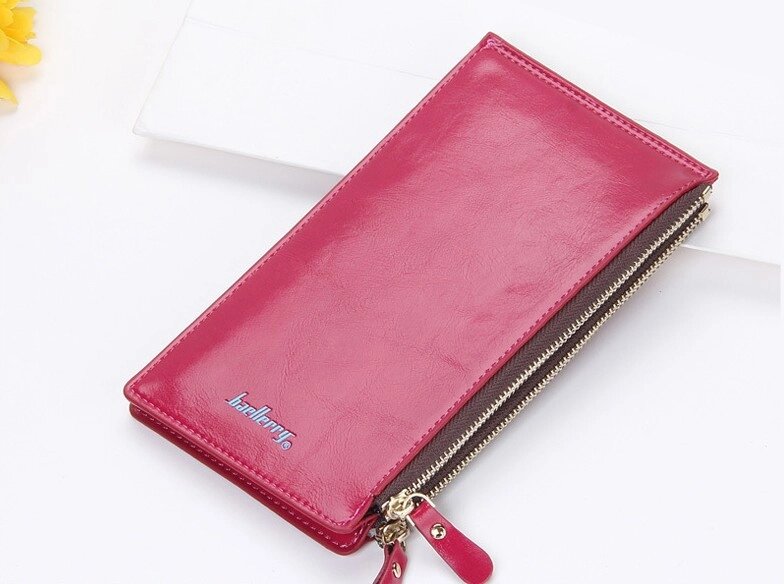 Багатофункціональний гаманець клатч рожевий Baellerry код 240 від компанії Shock km ua - фото 1
