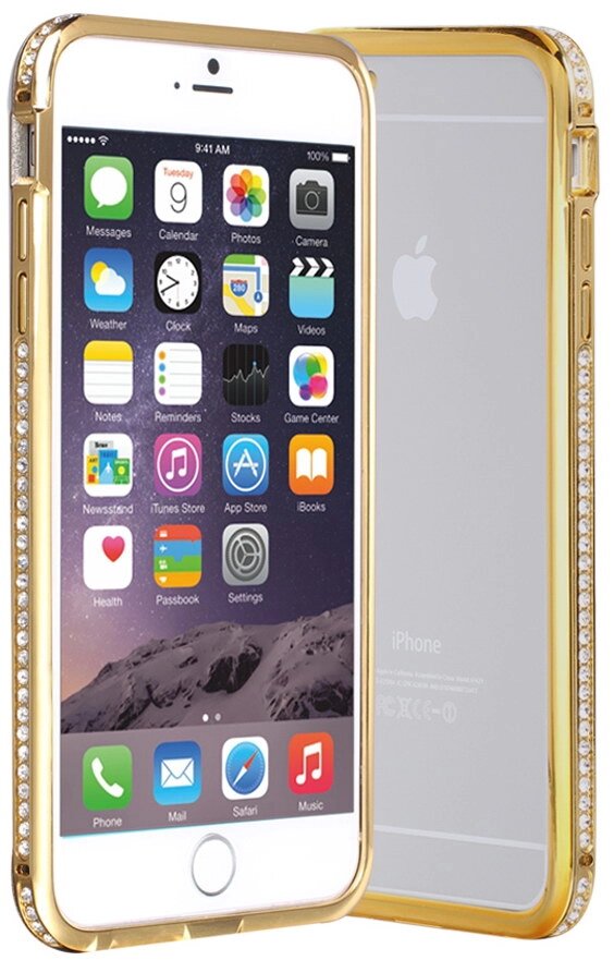 Бампер SHENGO SG03 Metal Bumper iPhone 6 Gold від компанії Shock km ua - фото 1