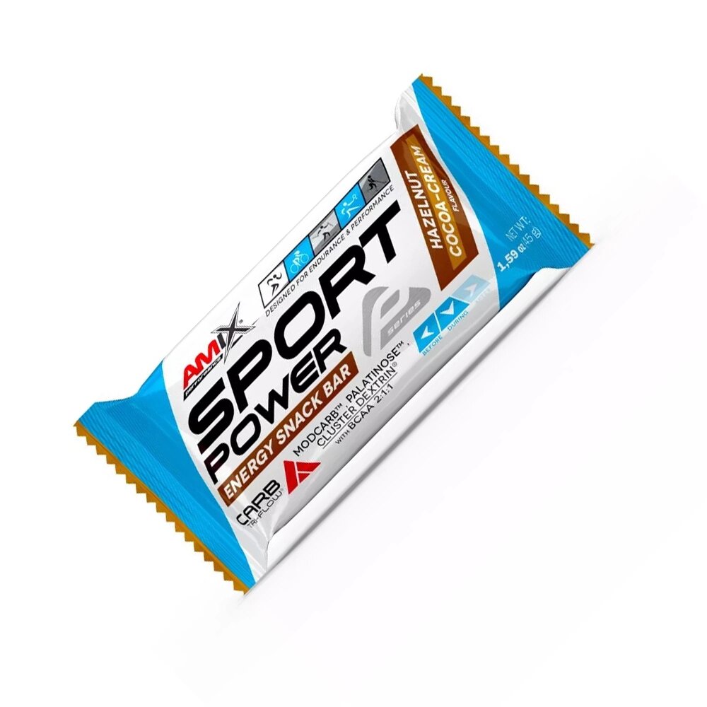 Батончик Amix Nutrition Sport Power, 45 грам Шоколад-горіх від компанії Shock km ua - фото 1