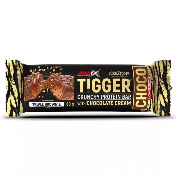 Батончик Amix Nutrition Tigger Choco Crunchy Protein Bar, 60 грам Марципановий торт від компанії Shock km ua - фото 1
