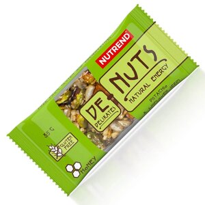 Батончик Nutrend DeNuts, 35 грам, фісташка-насіння соняшнику