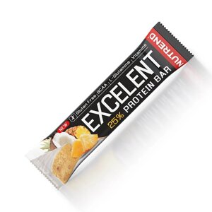 Батончик Nutrend Excelent Protein Bar 85 грам Ананас і кокос у йогуртовій глазурі