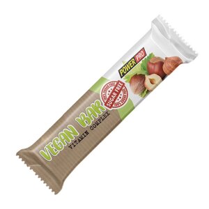 Батончик Power Pro Vegan Bar Sugar Free, 60 грам - горіхи та сухофрукти