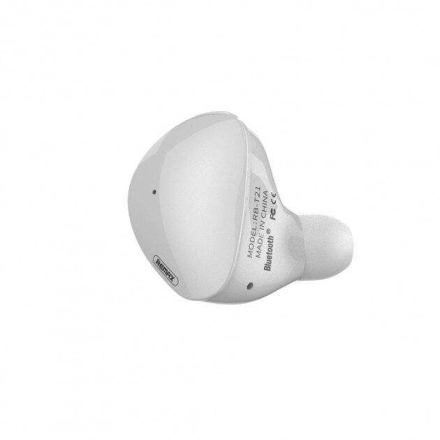 Bluetooth гарнітура Remax RB-T21-White від компанії Shock km ua - фото 1