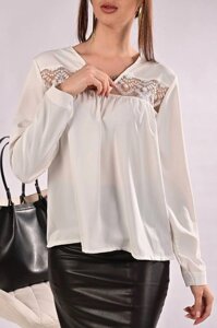 Блуза жіноча біла П573