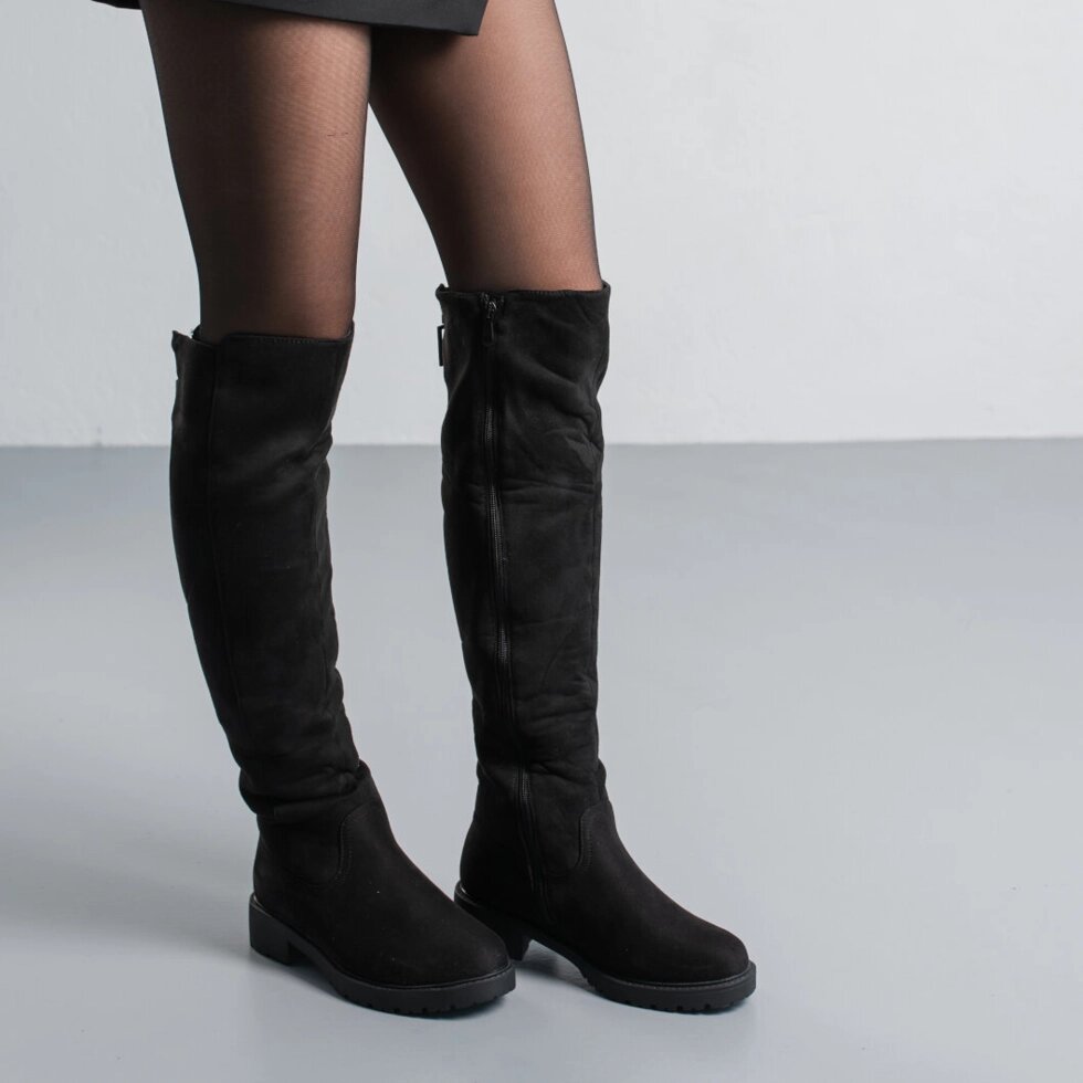 Ботфорти жіночі зимові Fashion Shella 3860 36 розмір 23,5 см Чорний від компанії Shock km ua - фото 1