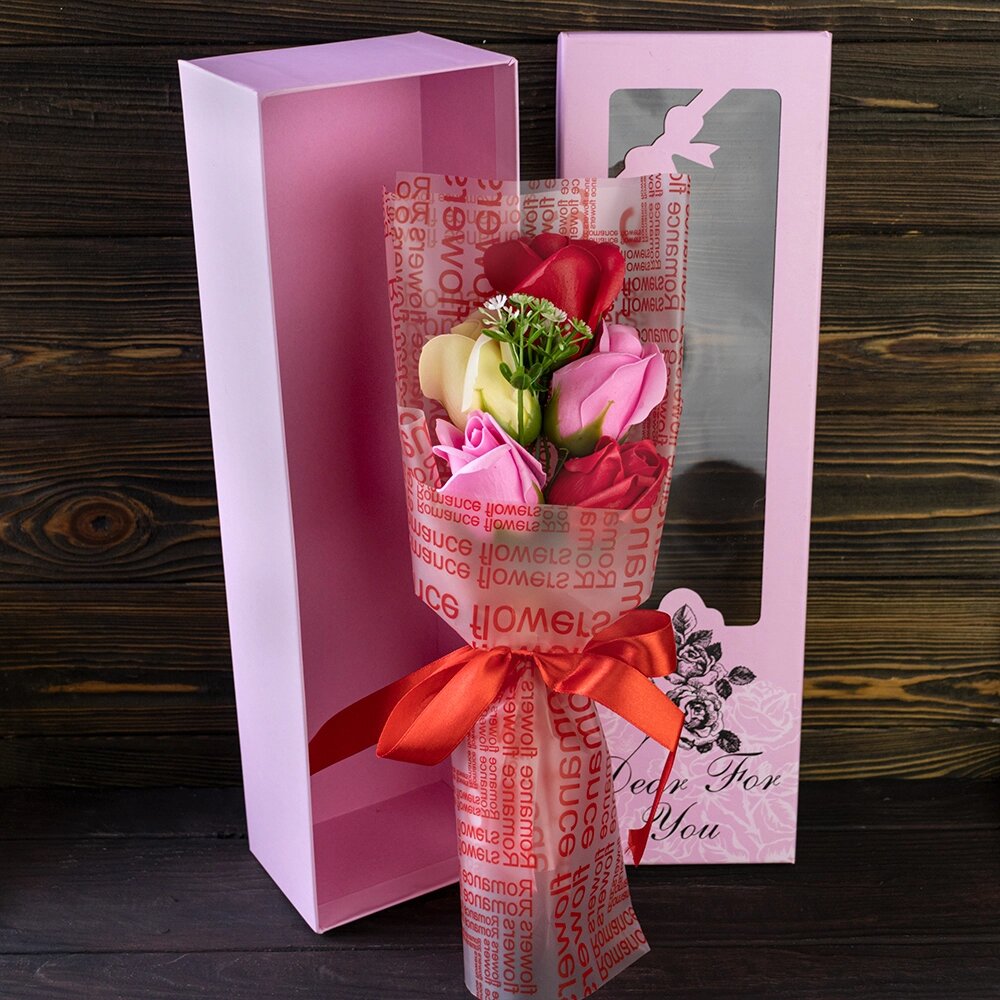Букет троянд із мила Dear for you 12570 (червоний) від компанії Shock km ua - фото 1