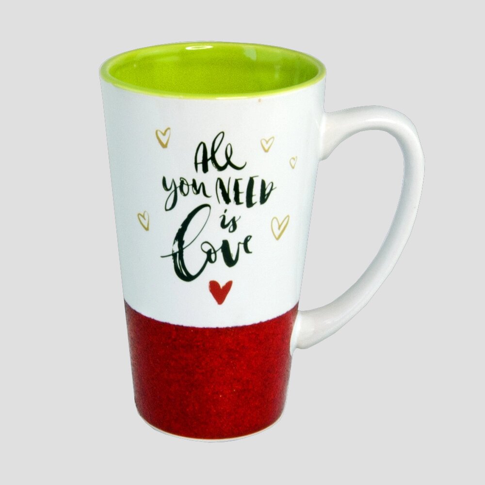 Чашка для латте Любов (червона) від компанії Shock km ua - фото 1