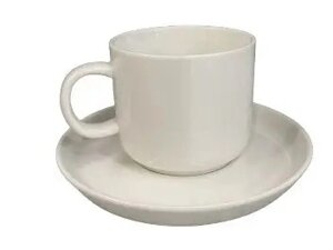 Чашка з блюдцем OLens Стокгольм 102-215 240 мл 2 предмети біла