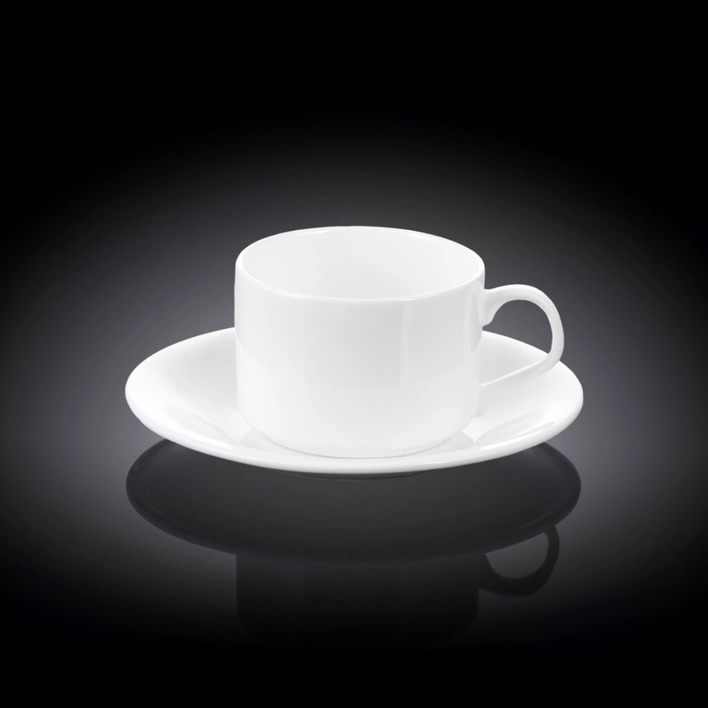 Чашка з блюдцем чайна Wilmax WL-993006 160 мл від компанії Shock km ua - фото 1
