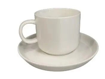 Чашка з блюдцем OLens Стокгольм 102-215 240 мл 2 предмети біла від компанії Shock km ua - фото 1