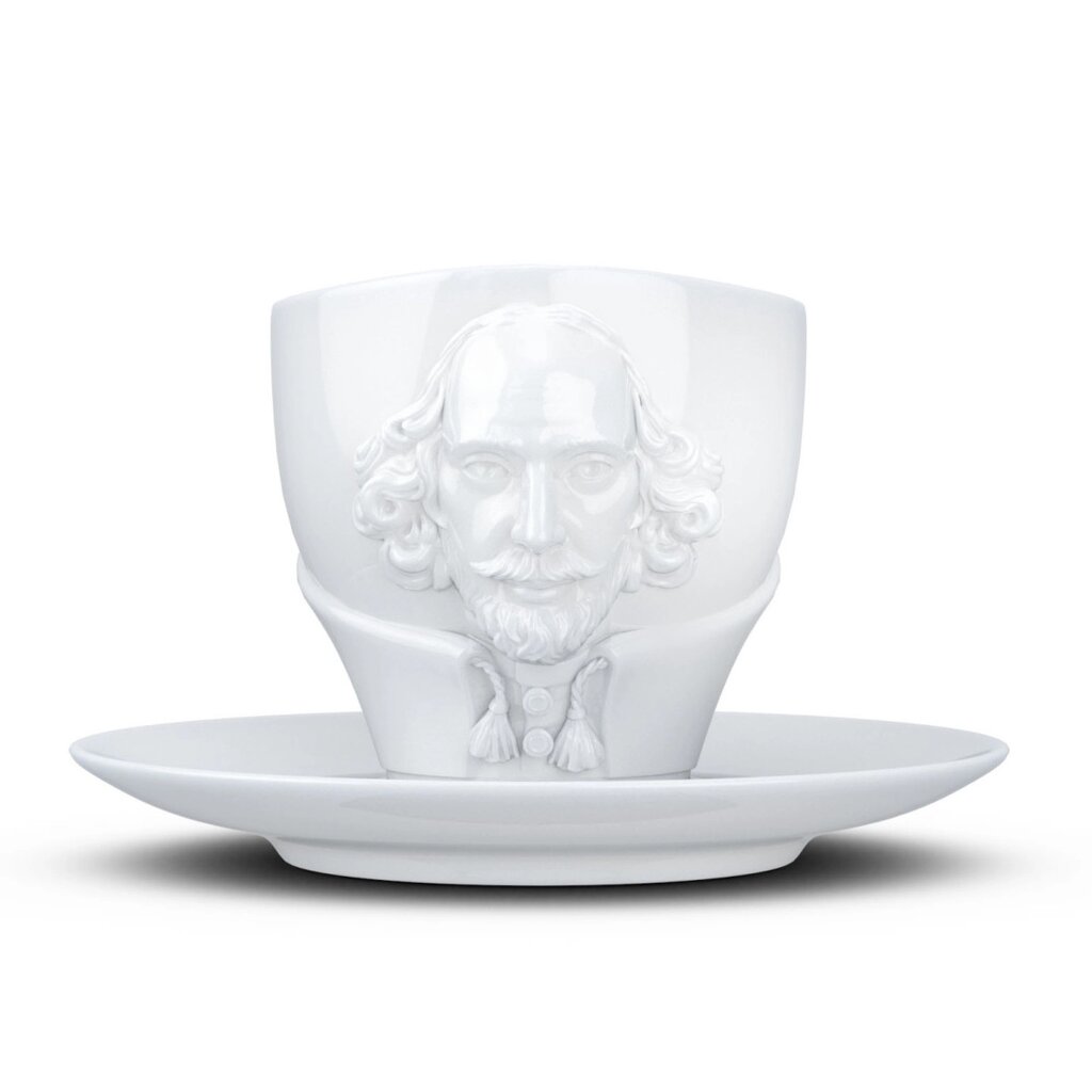 Чашка з блюдцем Tassen Вільям Шекспір (260 мл), фарфор від компанії Shock km ua - фото 1