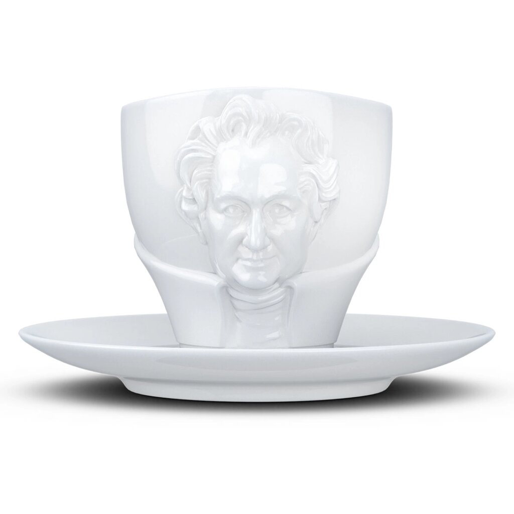 Чашка зі блюдцем Tassen Йоганн Вольфганг фон Гете (260 мл), порцелянова від компанії Shock km ua - фото 1
