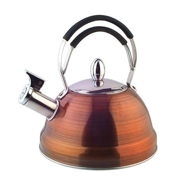 Чайник зі свистком Fissman Cairo KT-5910-23 2.3 л коричневий від компанії Shock km ua - фото 1