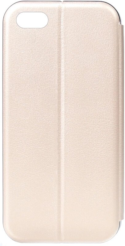Чехол-книжка TOTO Book Rounded Leather Case Apple iPhone 5/5s/SE Gold від компанії Shock km ua - фото 1