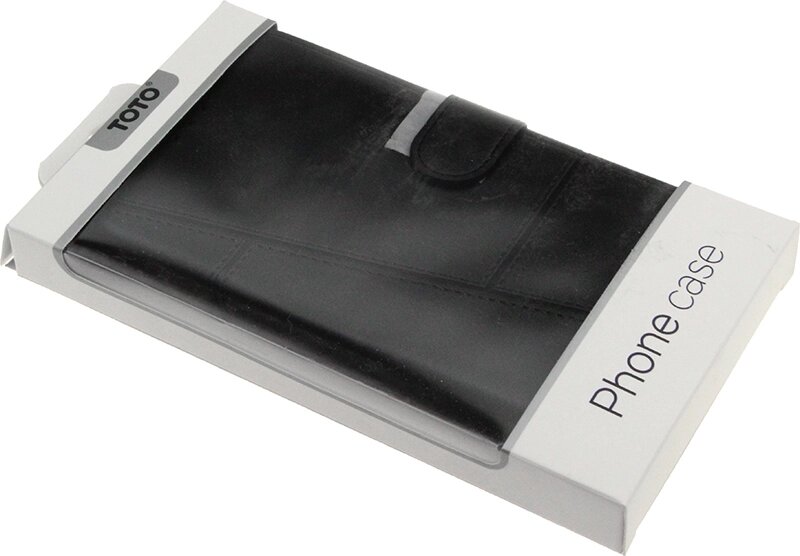 Чехол-книжка TOTO Book Silicone Slide Universal Cover 6,5" (№1) Black від компанії Shock km ua - фото 1