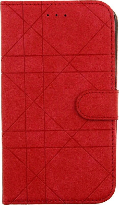 Чехол-книжка TOTO Book Silicone Slide Universal Cover 6,5" (№3) Red від компанії Shock km ua - фото 1