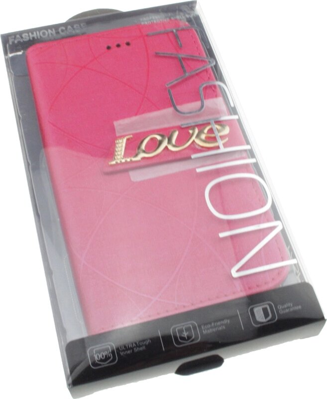 Чехол-книжка TOTO Book Universal cover Love 4.5'-5.0' Hot Pink від компанії Shock km ua - фото 1
