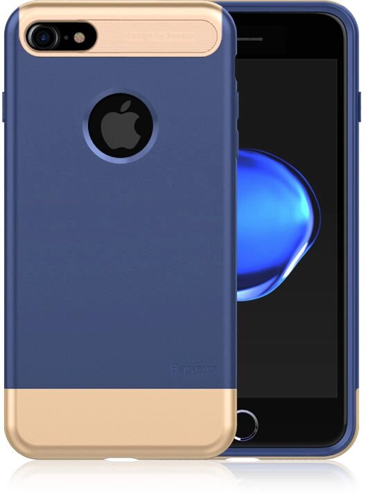 Чехол-накладка Baseus Taste Style Series iPhone 7 Blue/Gold від компанії Shock km ua - фото 1
