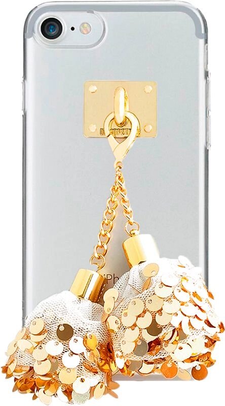 Чехол-накладка DDPOP Spangle Ball case iPhone 7 White/Gold від компанії Shock km ua - фото 1