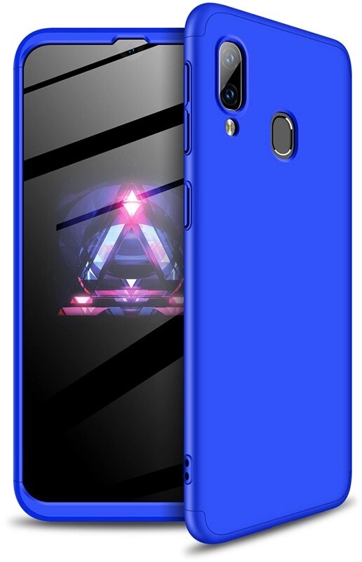 Чехол-накладка GKK 3 in 1 Hard PC Case Samsung Galaxy A40 Blue від компанії Shock km ua - фото 1