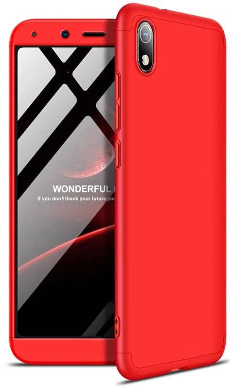Чехол-накладка GKK 3 in 1 Hard PC Case Xiaomi Redmi 7A Red від компанії Shock km ua - фото 1