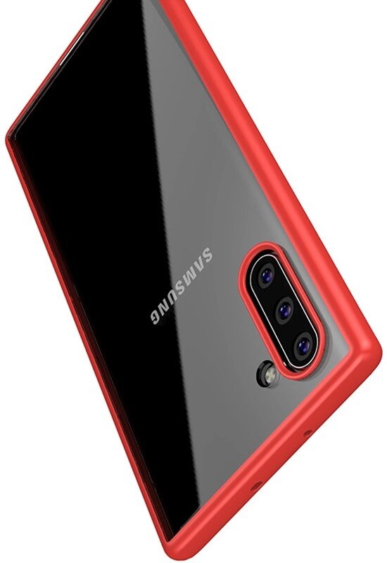 Чехол-накладка Ipaky Bright Series/TPU Frame With Clear PC Case Samsung Galaxy Note 10 Red від компанії Shock km ua - фото 1