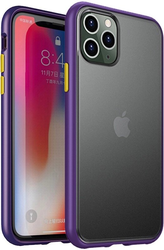 Чехол-накладка Ipaky Cucoloris Series/TPU Frame Anti-Scratch PC Case Apple iPhone 11 Pro Max Purple від компанії Shock km ua - фото 1