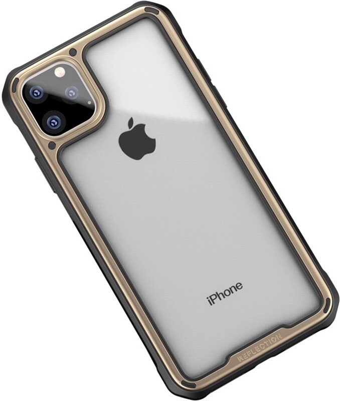 Чехол-накладка Ipaky Mufull Series TPU+PC Case Apple iPhone 11 Pro Gold від компанії Shock km ua - фото 1