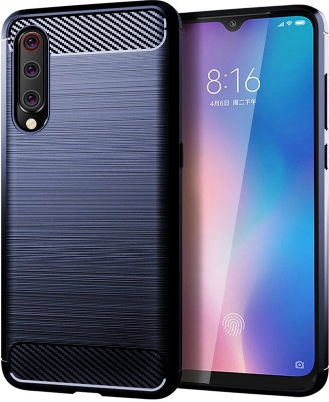 Чехол-накладка Ipaky Slim Anti-Fingerprint TPU Case Xiaomi Mi 9 Blue від компанії Shock km ua - фото 1