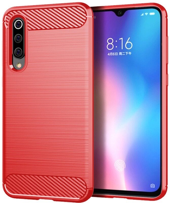 Чехол-накладка Ipaky Slim Anti-Fingerprint TPU Case Xiaomi Mi 9 SE Red від компанії Shock km ua - фото 1