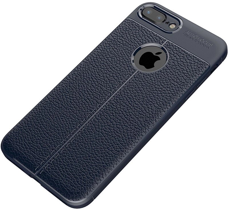 Чехол-накладка Ipaky TPU Litchi Stria Series Case Apple iPhone 7 Plus/8 Plus Blue від компанії Shock km ua - фото 1