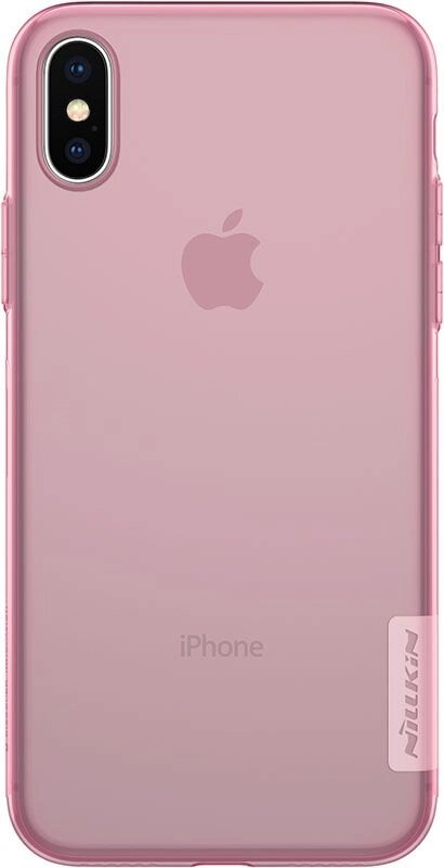 Чехол-накладка Nillkin TPU Nature Case Apple iPhone X Pink від компанії Shock km ua - фото 1