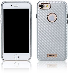 Чехол-накладка Remax Carbon Series Case for iPhone 7 Silver
